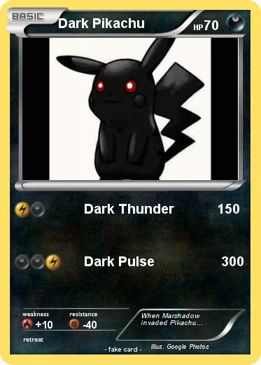 Pokemon Dark Pikachu