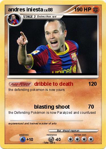 Pokemon andres iniesta