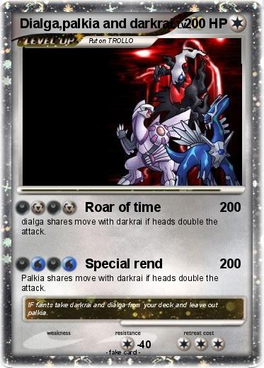Pokemon Dialga,palkia and darkrai