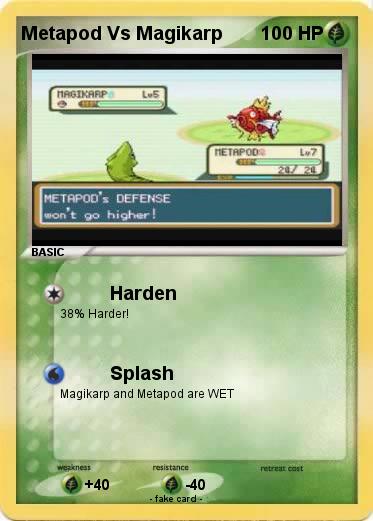Pokemon Metapod Vs Magikarp
