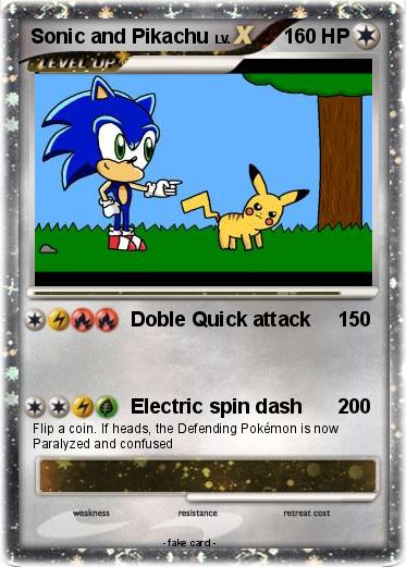 Pokemon Sonic and Pikachu