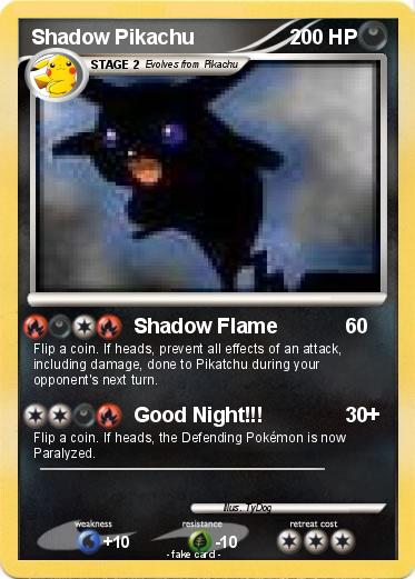 Pokemon Shadow Pikachu