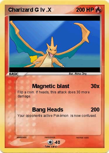 Pokemon Charizard G lv .X