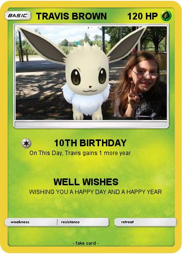 Pokemon TRAVIS BROWN