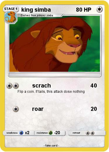 Pokemon king simba