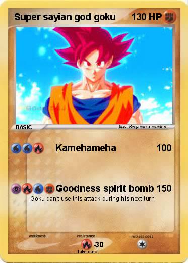 Pokemon Super sayian god goku