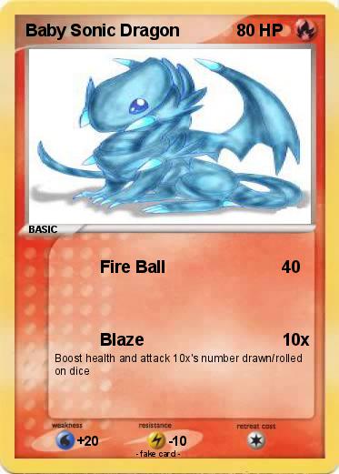 Pokemon Baby Sonic Dragon