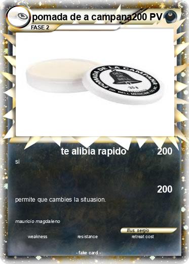 Pokemon pomada de a campana