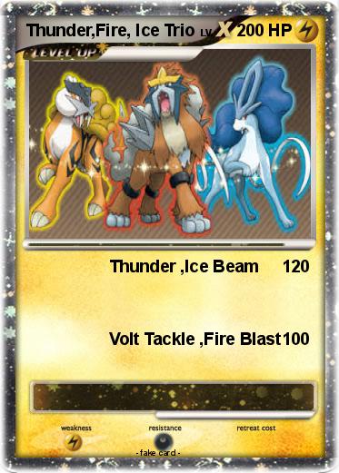 Pokemon Thunder,Fire, Ice Trio