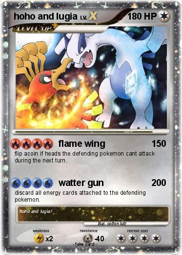 Pokemon hoho and lugia