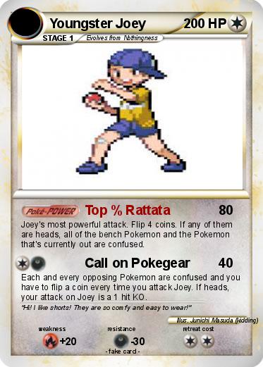 Pokemon Youngster Joey