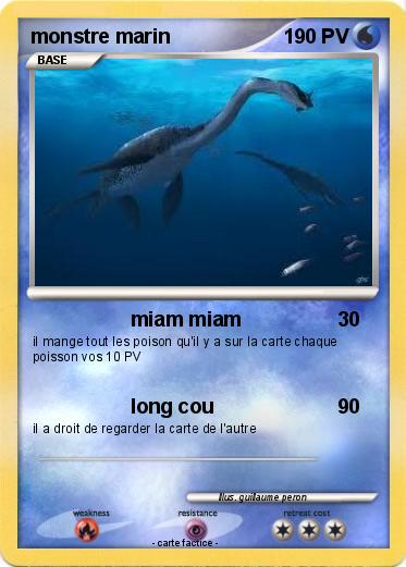 Pokemon monstre marin