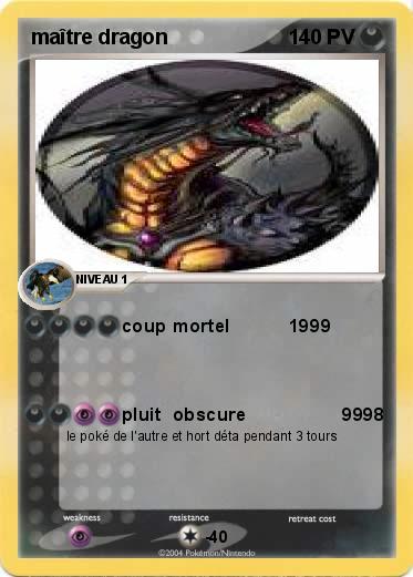 Pokemon maître dragon 