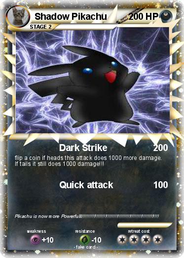 Pokemon Shadow Pikachu