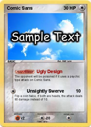 Pokemon Comic Sans