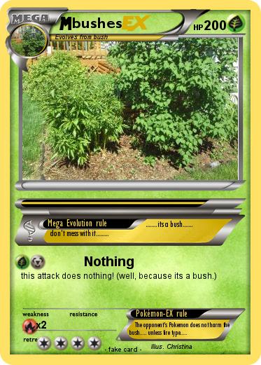 Pokemon bushes