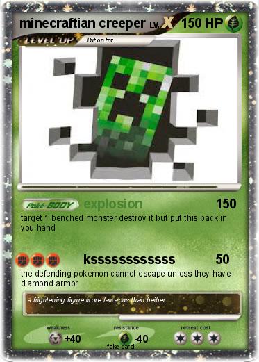 Pokemon minecraftian creeper