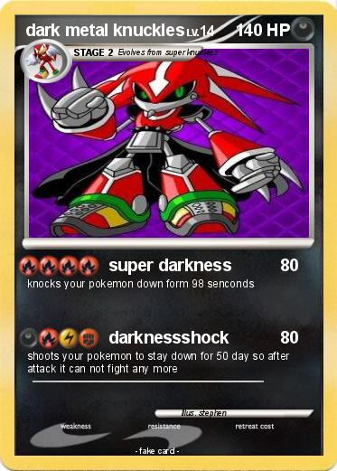 Pokemon dark metal knuckles