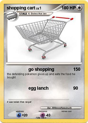 Pokemon shopping cart