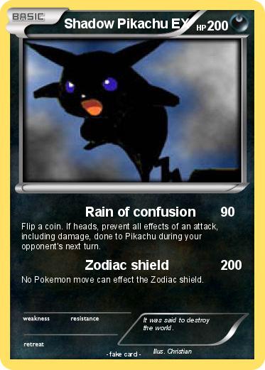 Pokemon Shadow Pikachu EX