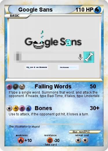 Pokemon Google Sans