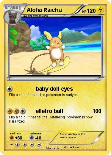 Pokemon Aloha Raichu