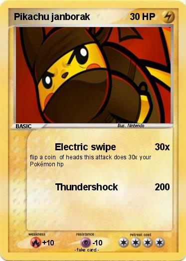 Pokemon Pikachu janborak