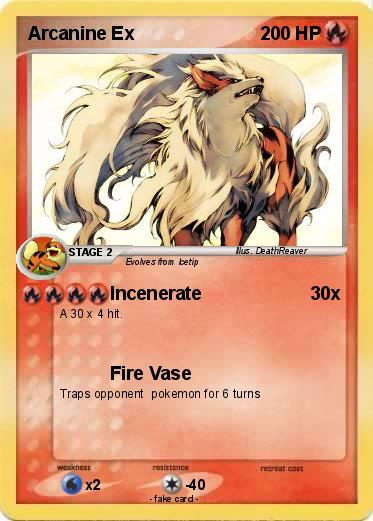Pokemon Arcanine Ex