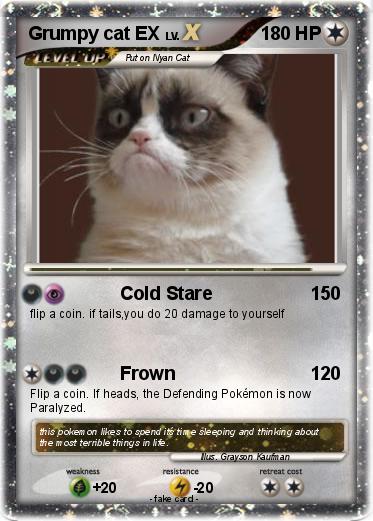 Pokemon Grumpy cat EX