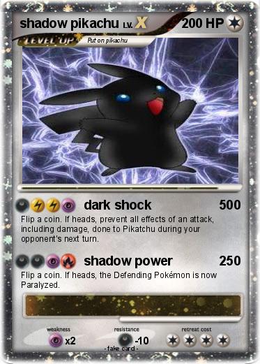 Pokemon shadow pikachu