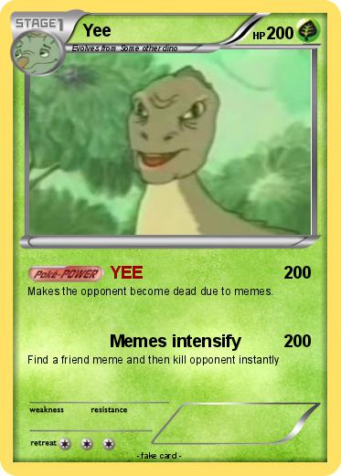 Pokémon Yee 54 54 - YEE - My Pokemon Card