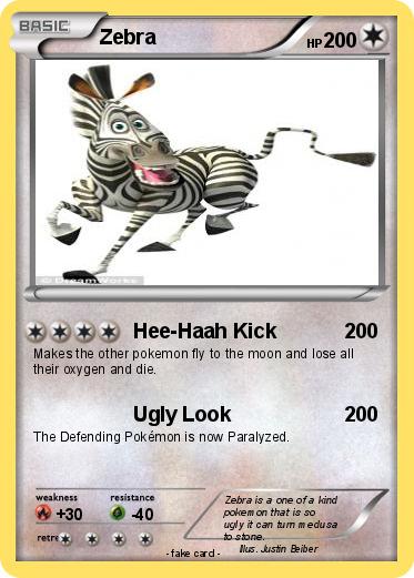 Pokemon Zebra