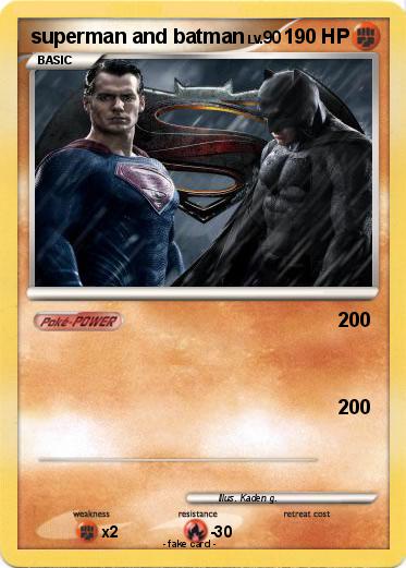 Pokemon superman and batman