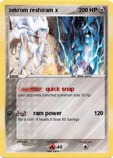 Pokemon zekrom reshiram x