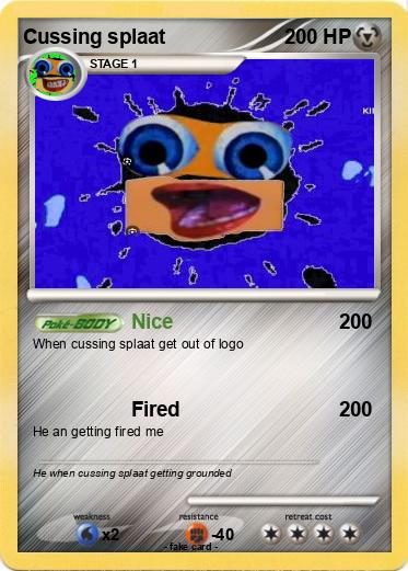 Pokemon Cussing splaat