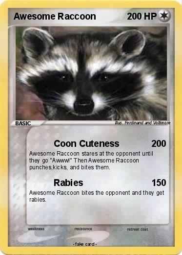 Pokemon Awesome Raccoon
