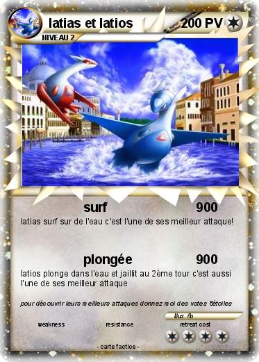Pokemon latias et latios