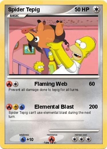 Pokemon Spider Tepig