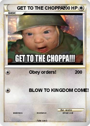 Pokemon GET TO THE CHOPPA!