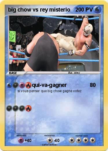 Pokemon big chow vs rey misterio