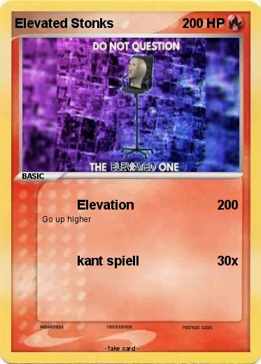 Pokemon Elevated Stonks