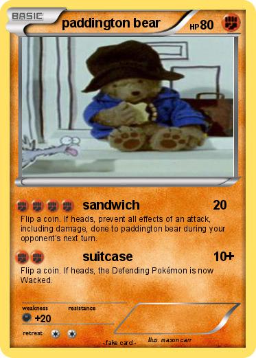 Pokemon paddington bear