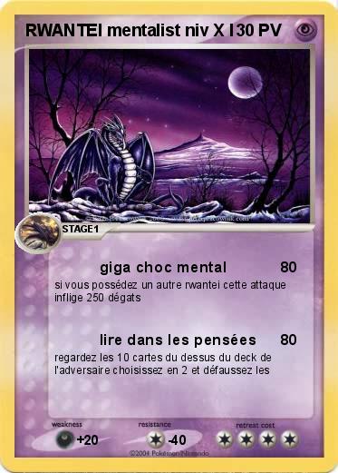 Pokemon RWANTEI mentalist niv X l