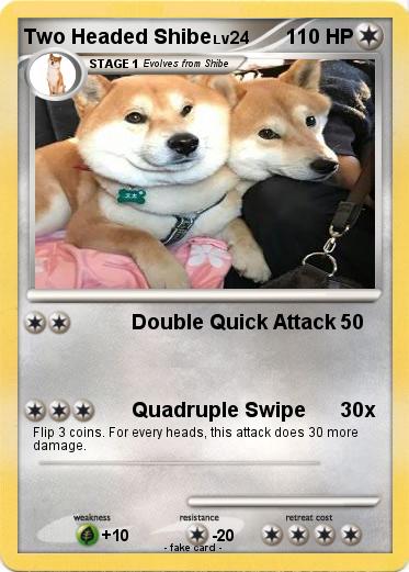 Pokemon Two Headed Shibe