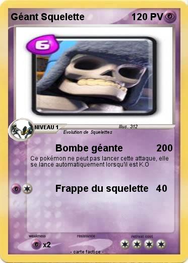 Pokemon Géant Squelette