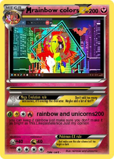 Pokemon rainbow colors