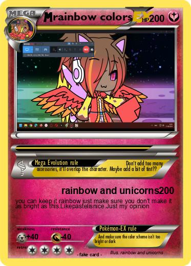 Pokemon rainbow colors