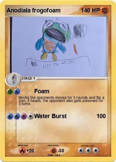Pokemon Anodiala frogofoam