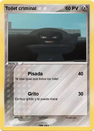 Pokemon Toilet criminal
