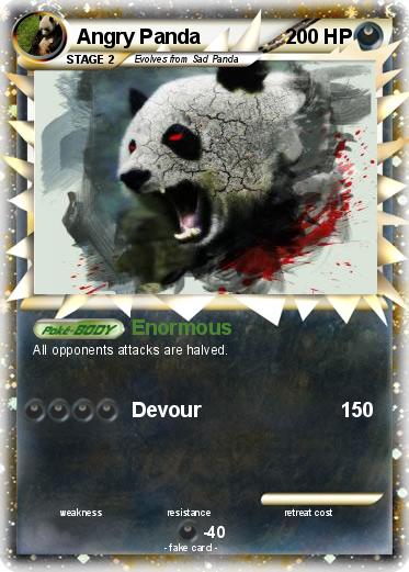 Pokemon Angry Panda